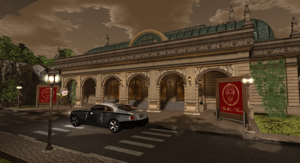Outside
